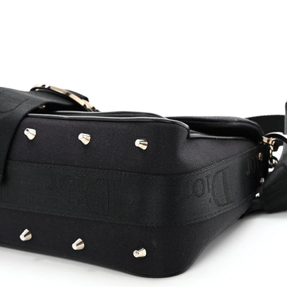 Christian Dior Silk Jersey Crystal Hardcore Clutch Black 9 of 12