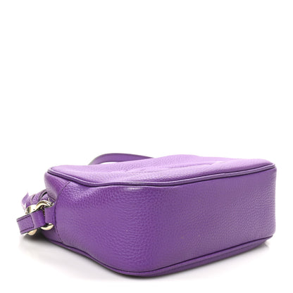Gucci Pebbled Calfskin Small Soho Disco Bag Shine Purple 4 of 10