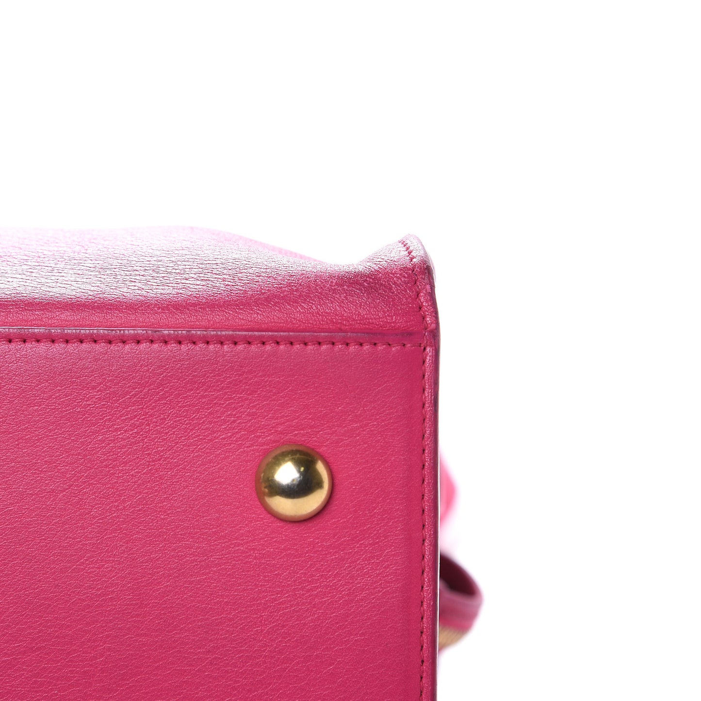 Calfskin Small Classic Y Cabas Fuchsia