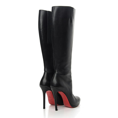 Christian Louboutin Calfskin Botalili 120 Tall Boots 37 Black 4 of 10