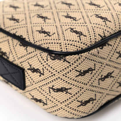 Saint Laurent Canvas Monogram All Over Camera Bag Beige 9 of 15