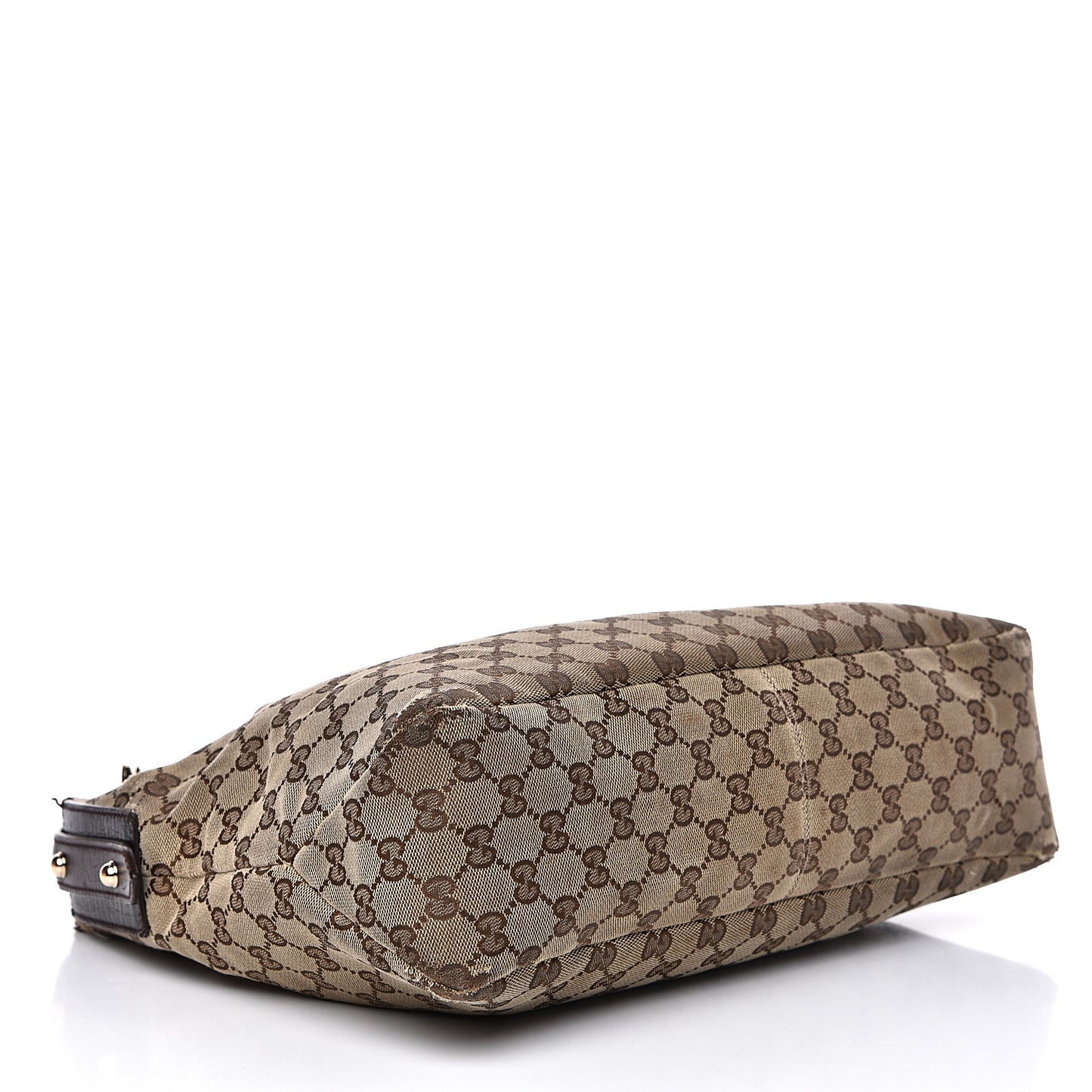 Monogram Medium Horsebit Chain Hobo Dark Brown