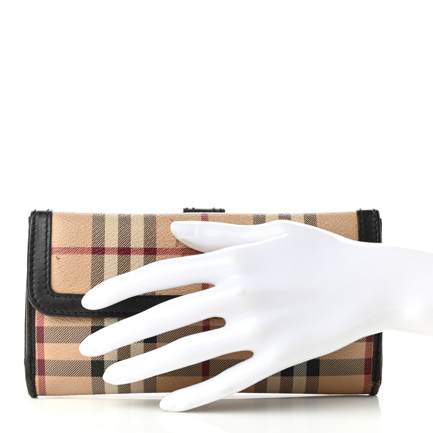 Haymarket Check Continental Wallet Black