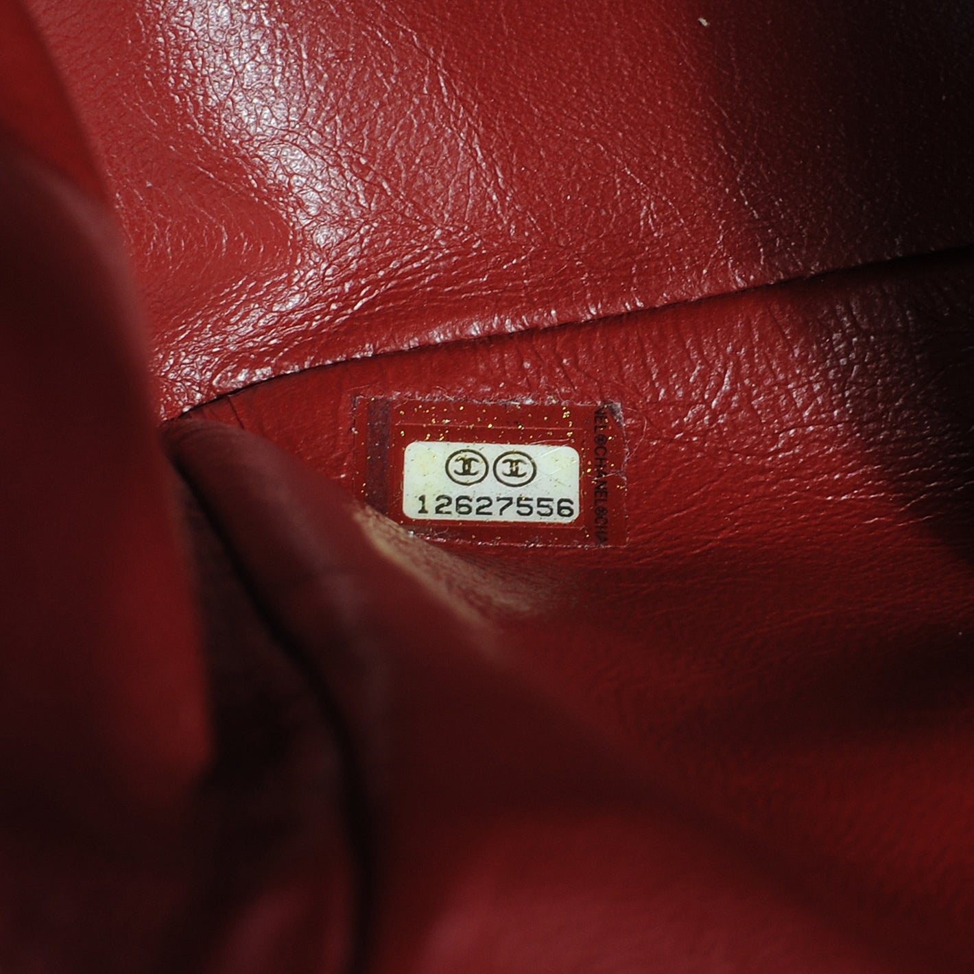 Chanel Caviar Jumbo Single Flap Dark Red 8 of 9