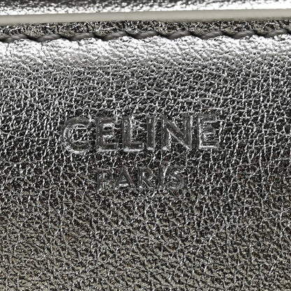 Celine Metallic Calfskin Small Triomphe Wallet Silver 6 of 8
