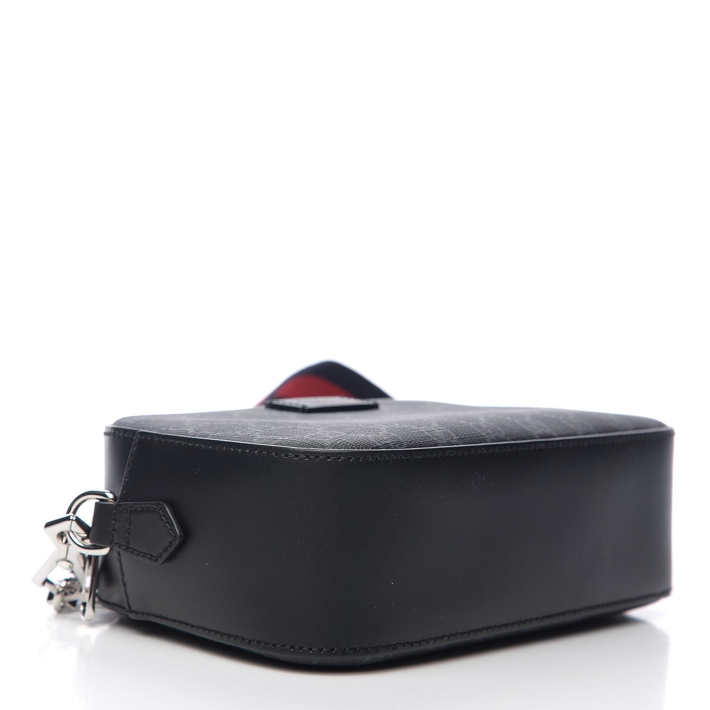 GG Supreme Monogram Web Shoulder Bag Black Grey