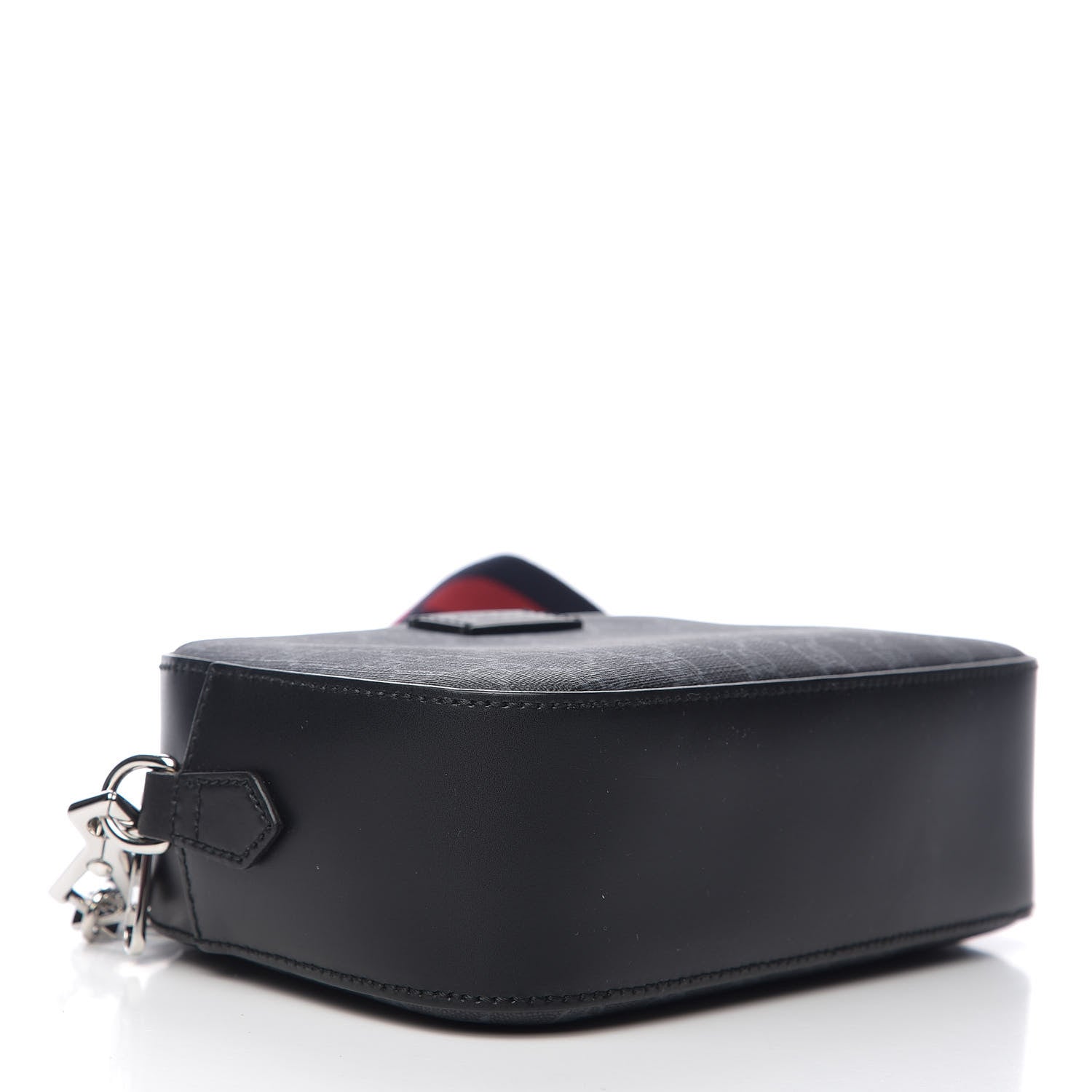 Gucci GG Supreme Monogram Web Shoulder Bag Black Grey 3 of 9