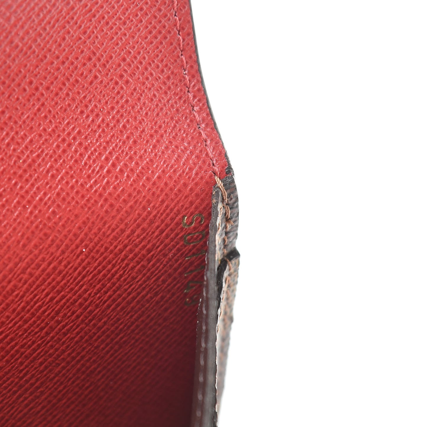 Damier Ebene Josephine Wallet Red