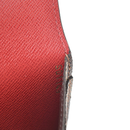 Louis Vuitton Damier Ebene Josephine Wallet Red 7 of 8
