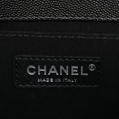 Chanel Caviar Quilted Medium Boy Flap Black 6 of 11
