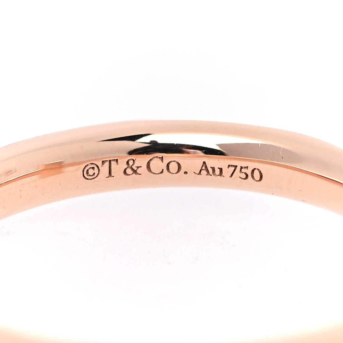 18K Rose Gold T T1 Ring 51 5.75