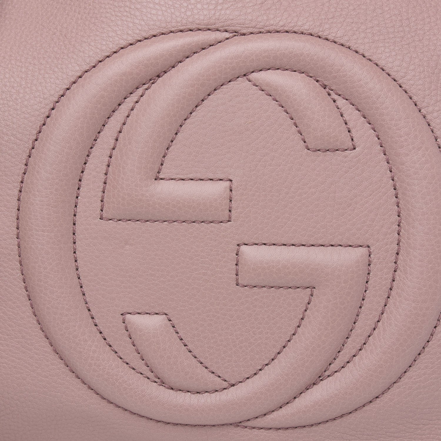 Gucci Pebbled Calfskin Medium Soho Chain Shoulder Bag Dark Cipria 11 of 13