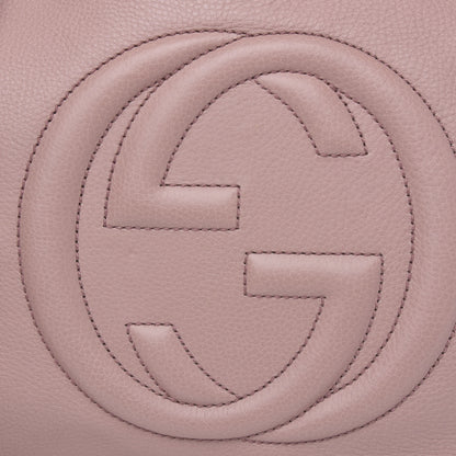 Gucci Pebbled Calfskin Medium Soho Chain Shoulder Bag Dark Cipria 11 of 13