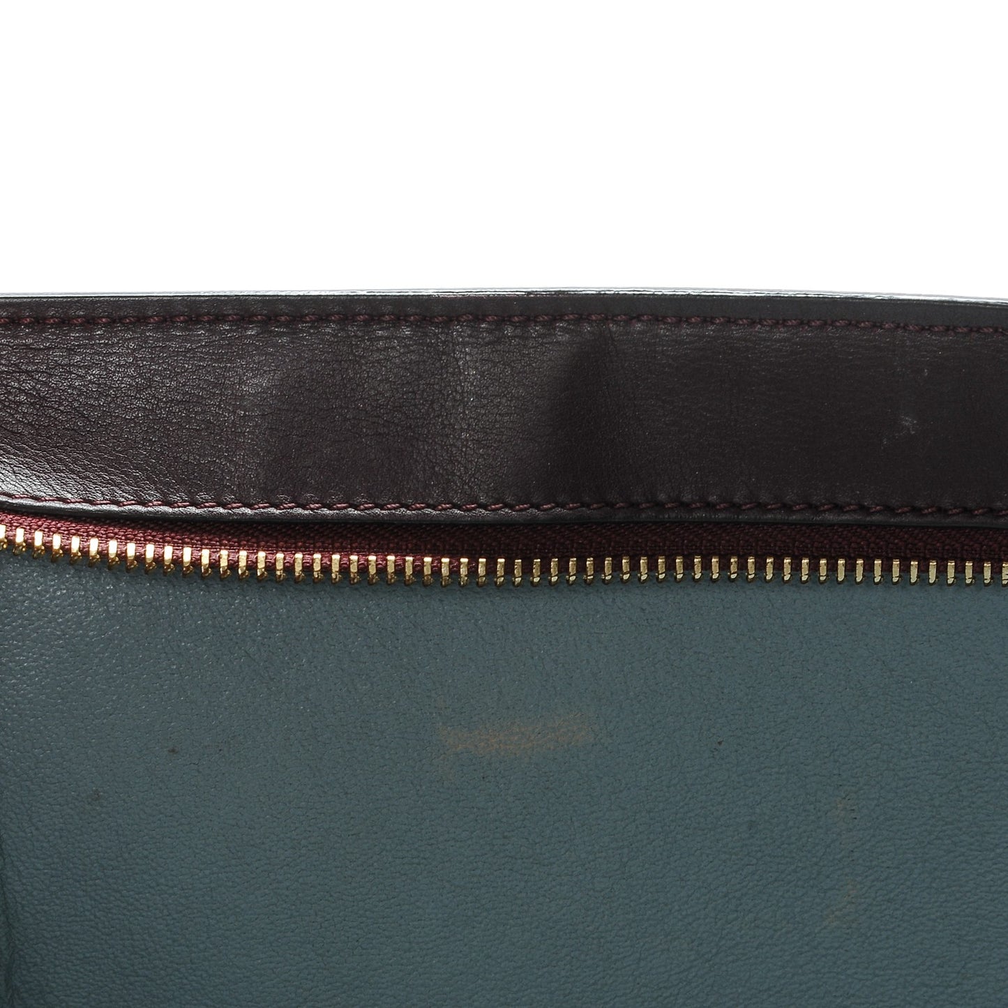 Smooth Calfskin Suede Medium Tri-Color Trapeze Dark Grey