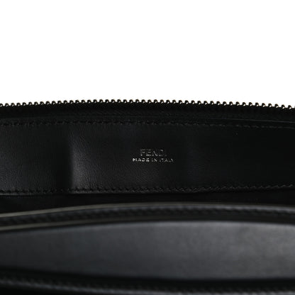 Fendi Vitello Baltico Dolce DotCom Satchel Black Blue Royal 9 of 9