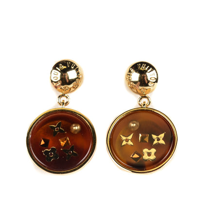 Louis Vuitton Swarovski Crystal Inclusion Earrings 1 of 5