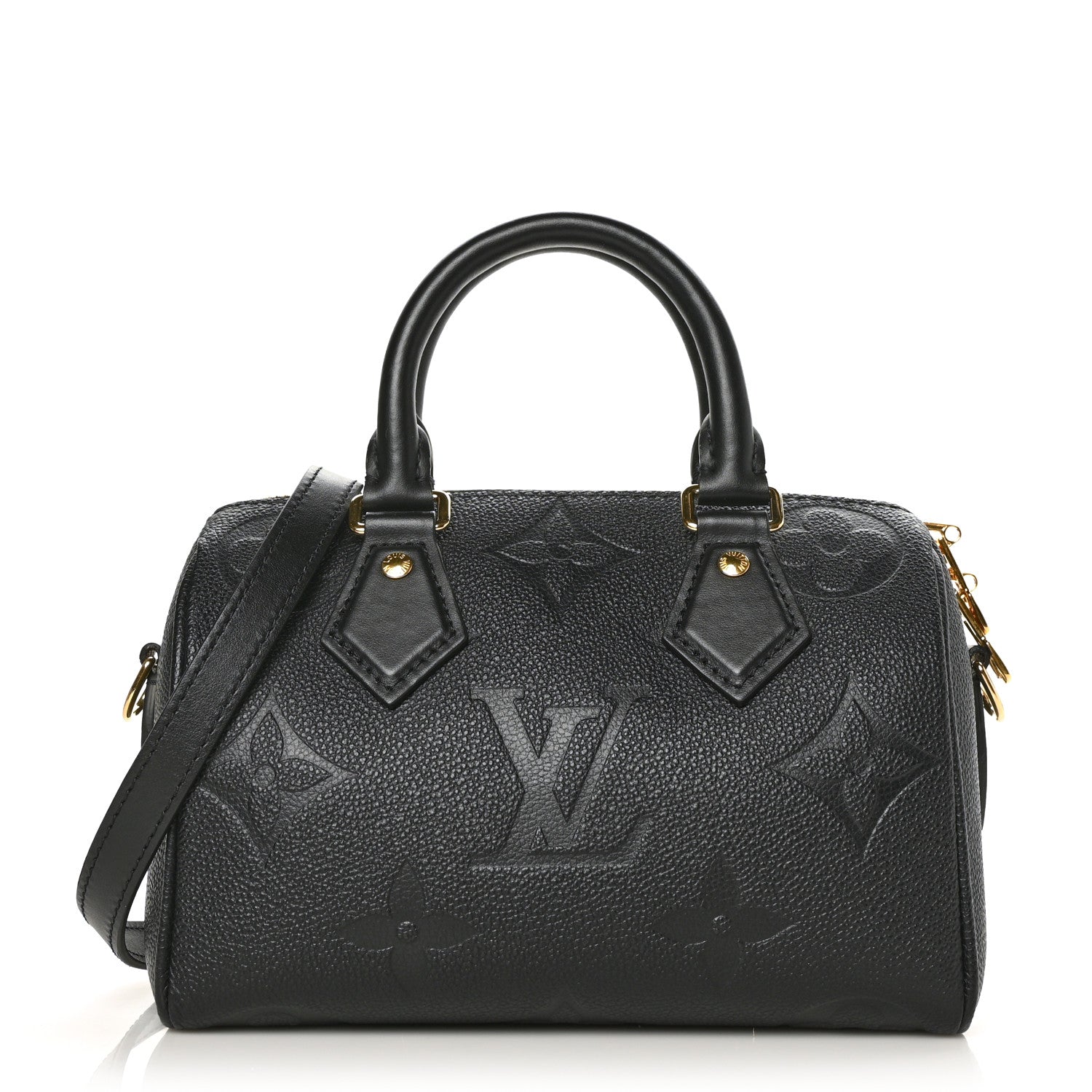 Louis Vuitton Empreinte Monogram Giant Speedy Bandouliere 20 Black 1 of 6