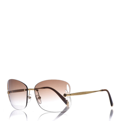 Louis Vuitton Lily Sunglasses Z0371U Brown Glitter 1 of 9
