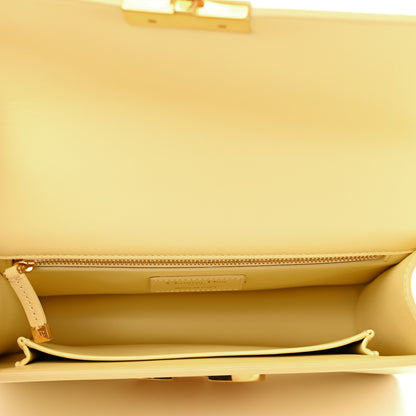 Christian Dior Calfskin 30 Montaigne Flap Bag Yellow 5 of 9