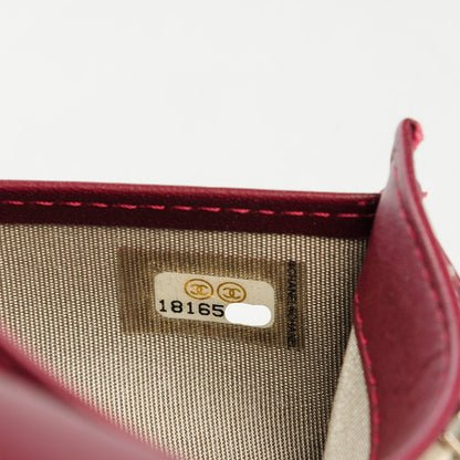 Chanel Patent Quilted Brilliant Yen Wallet Bordeaux 8 of 8