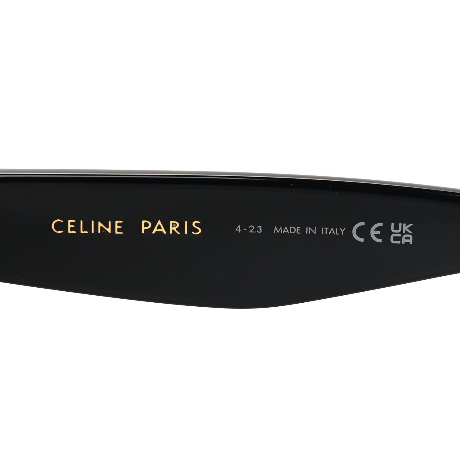 Celine Acetate Polarized Sunglasses CL4004IN Black 5 of 7