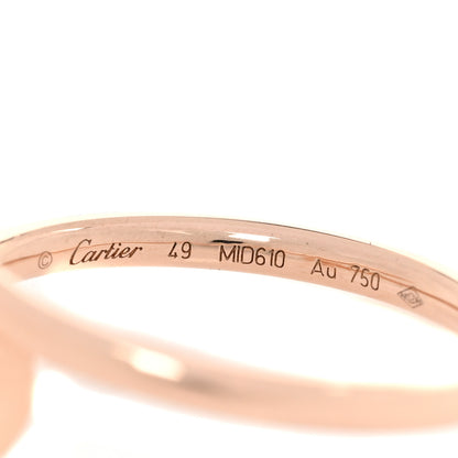 Cartier 18K Pink Gold Small Juste Un Clou Ring 49 4.75 4 of 5
