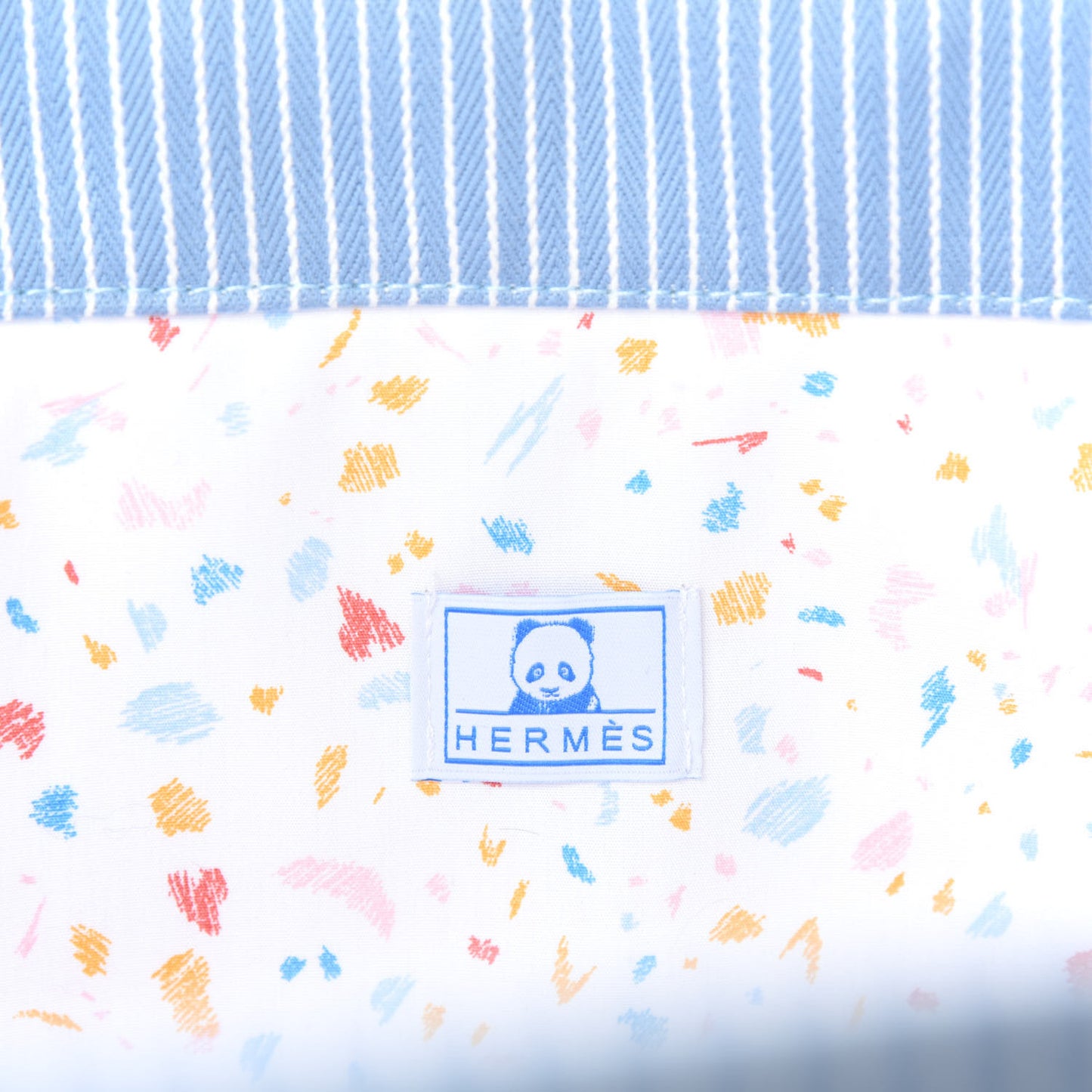 Cotton Canvas Passe-Passe Nappy Tote Bag Bluette