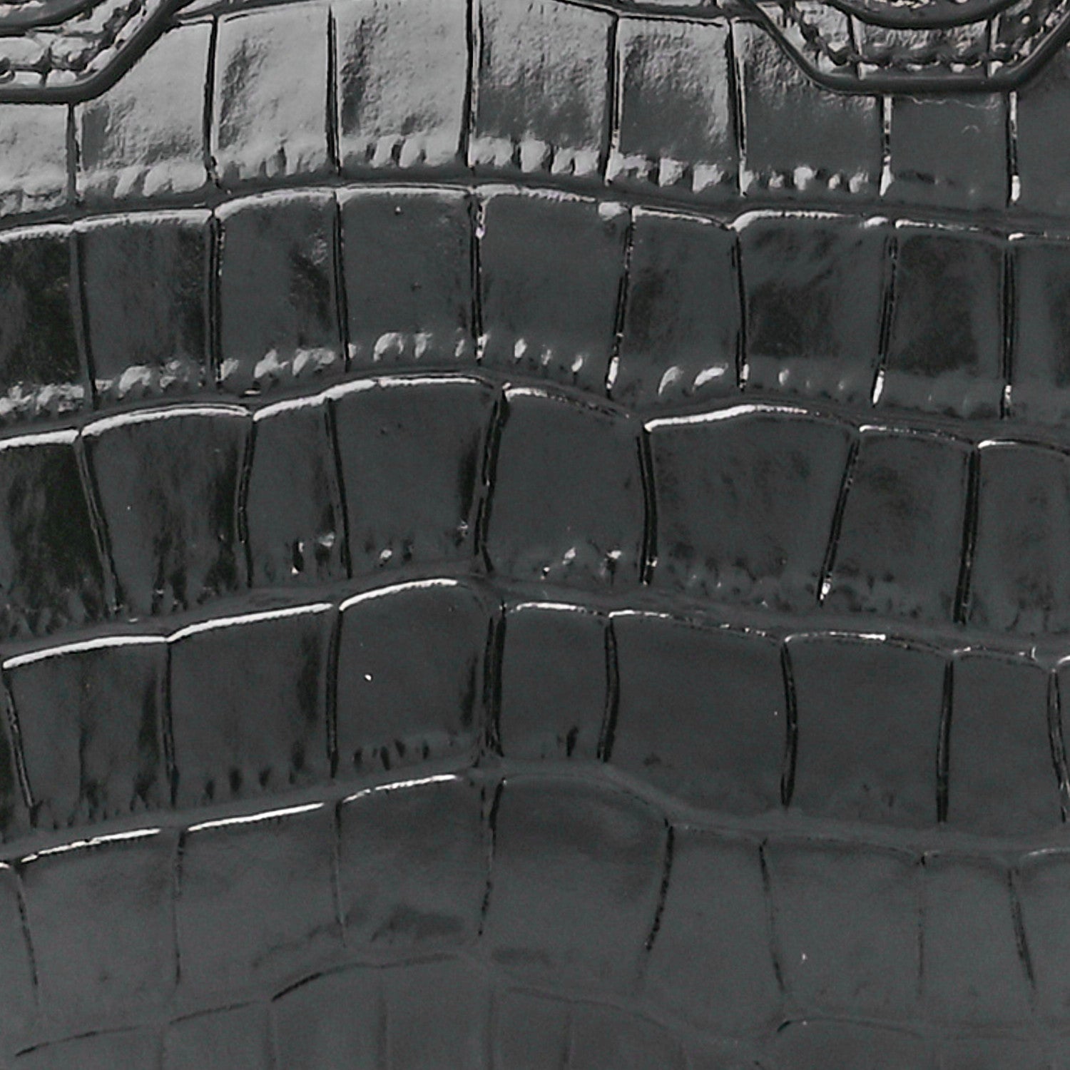 Givenchy Calfskin Crocodile Embossed Mini Antigona Black 9 of 11