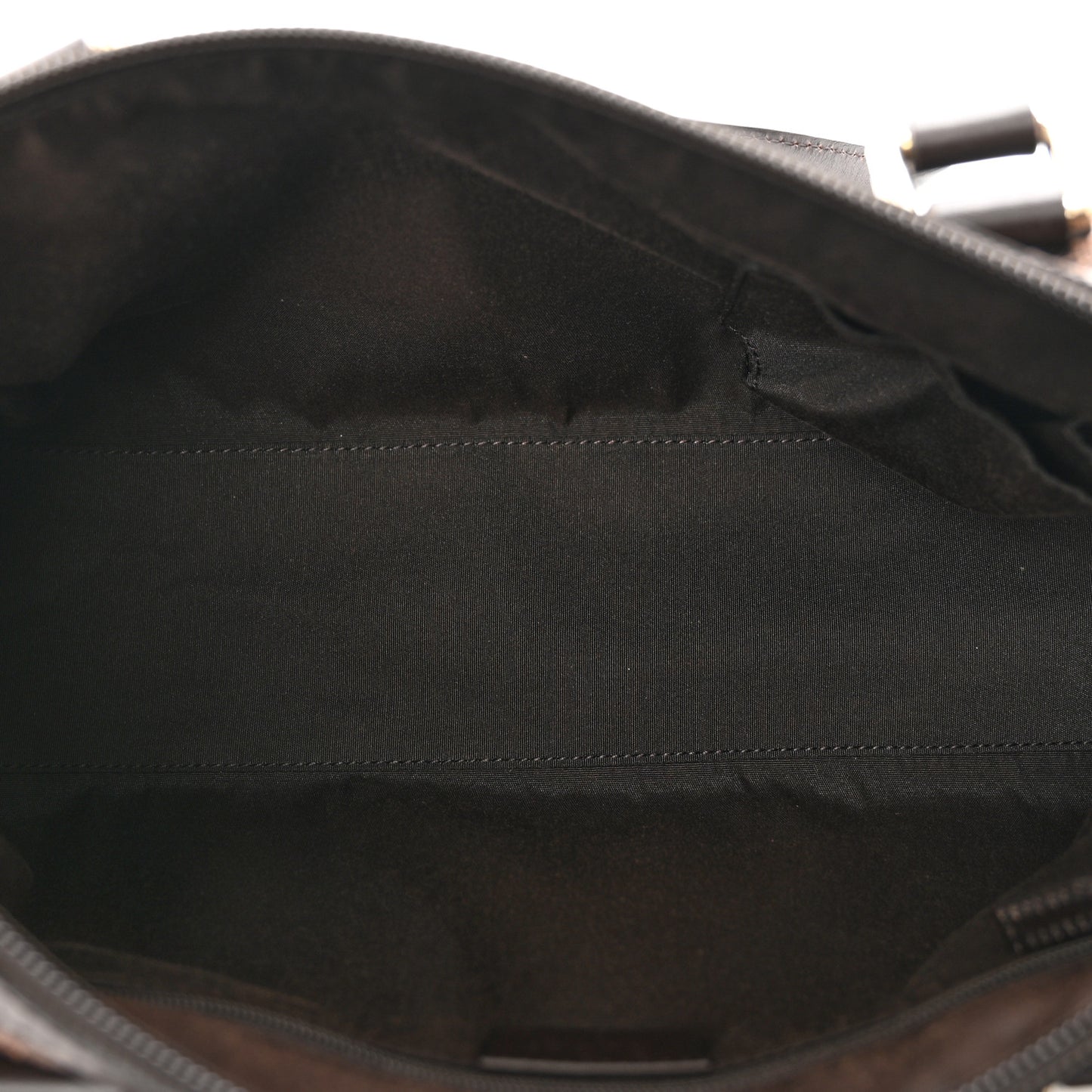 Denim Monogram Small Duffle Bag Dark Brown