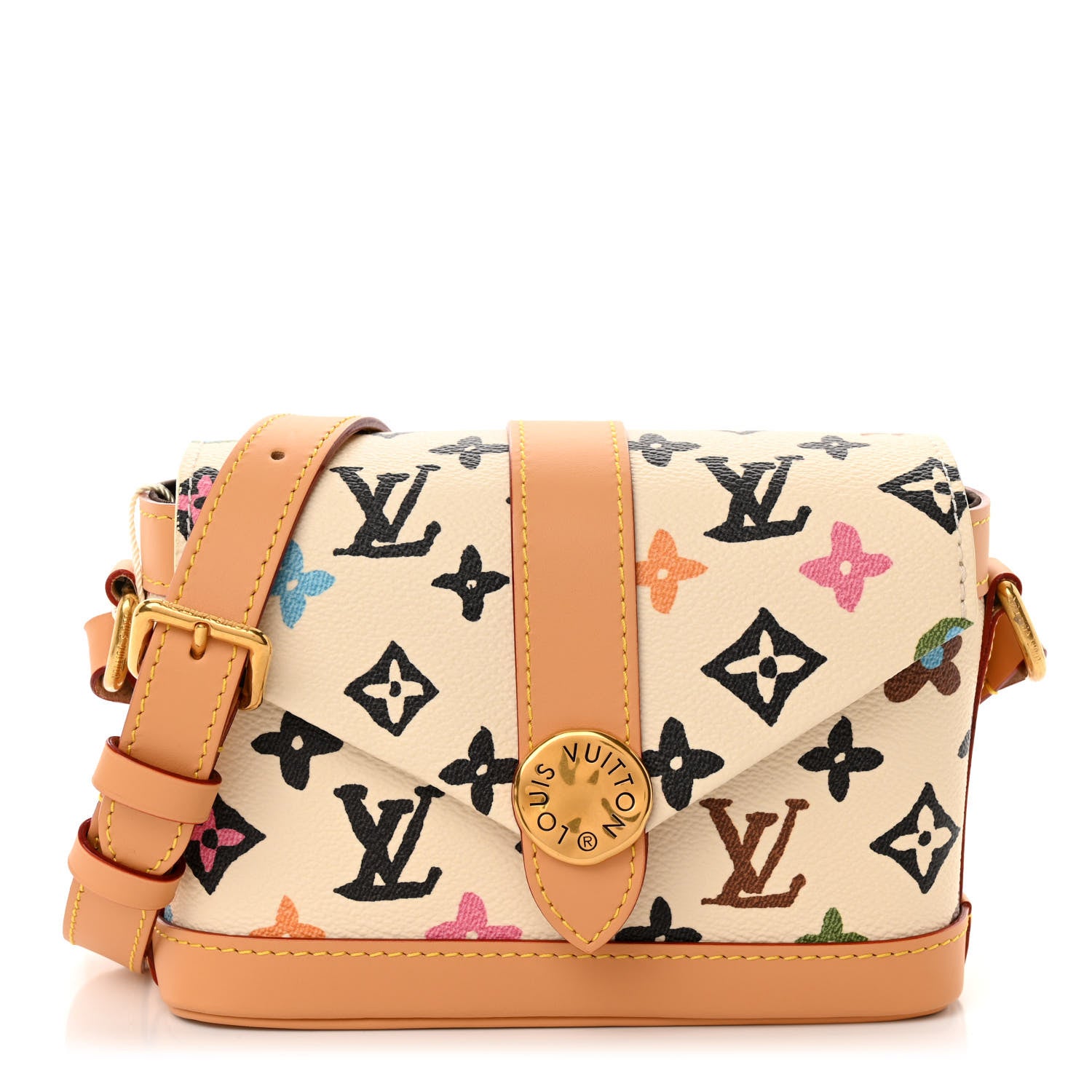 Louis Vuitton X TYLER THE CREATOR Monogram Craggy Envelope Wearable Wallet Vanilla 1 of 9