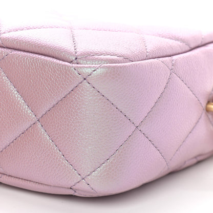Chanel Iridescent Caviar Quilted Mini My Perfect Camera Case Pink 9 of 9