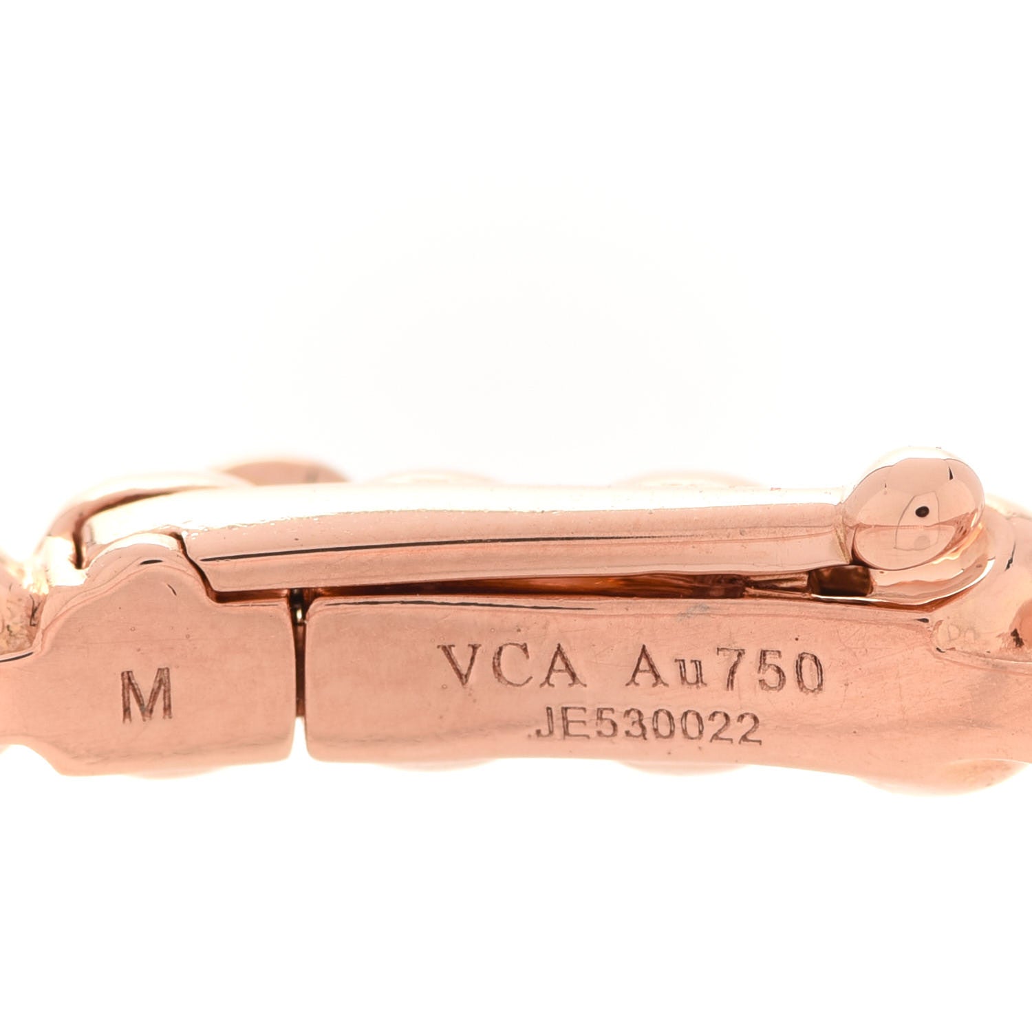 Van Cleef & Arpels 18K Rose Gold Perlee Pearls of Gold Bracelet M 4 of 4