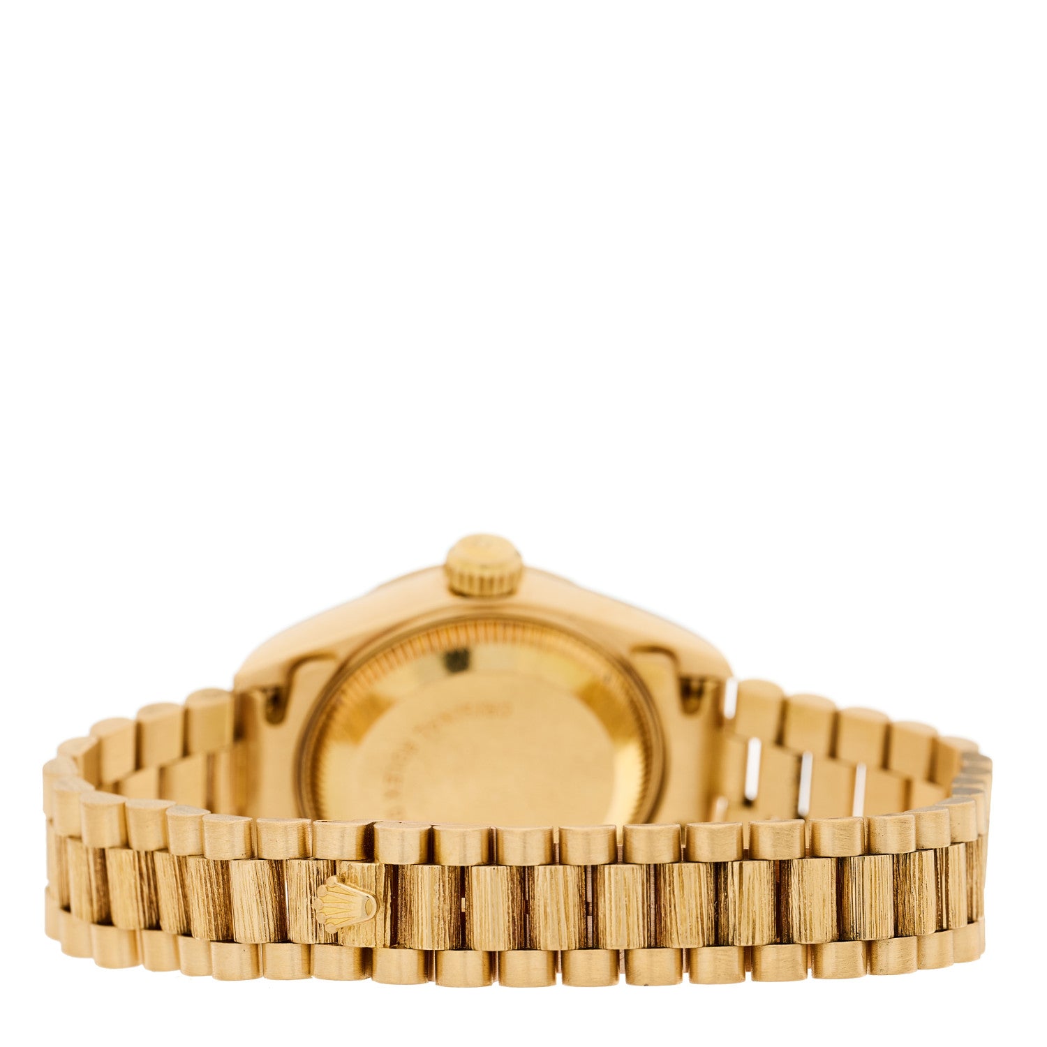Rolex 18K Yellow Gold Diamond 26mm Datejust President Watch Champagne 69278 3 of 5
