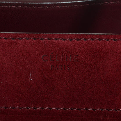 Celine Suede Medium Phantom Luggage Burgundy 8 of 8