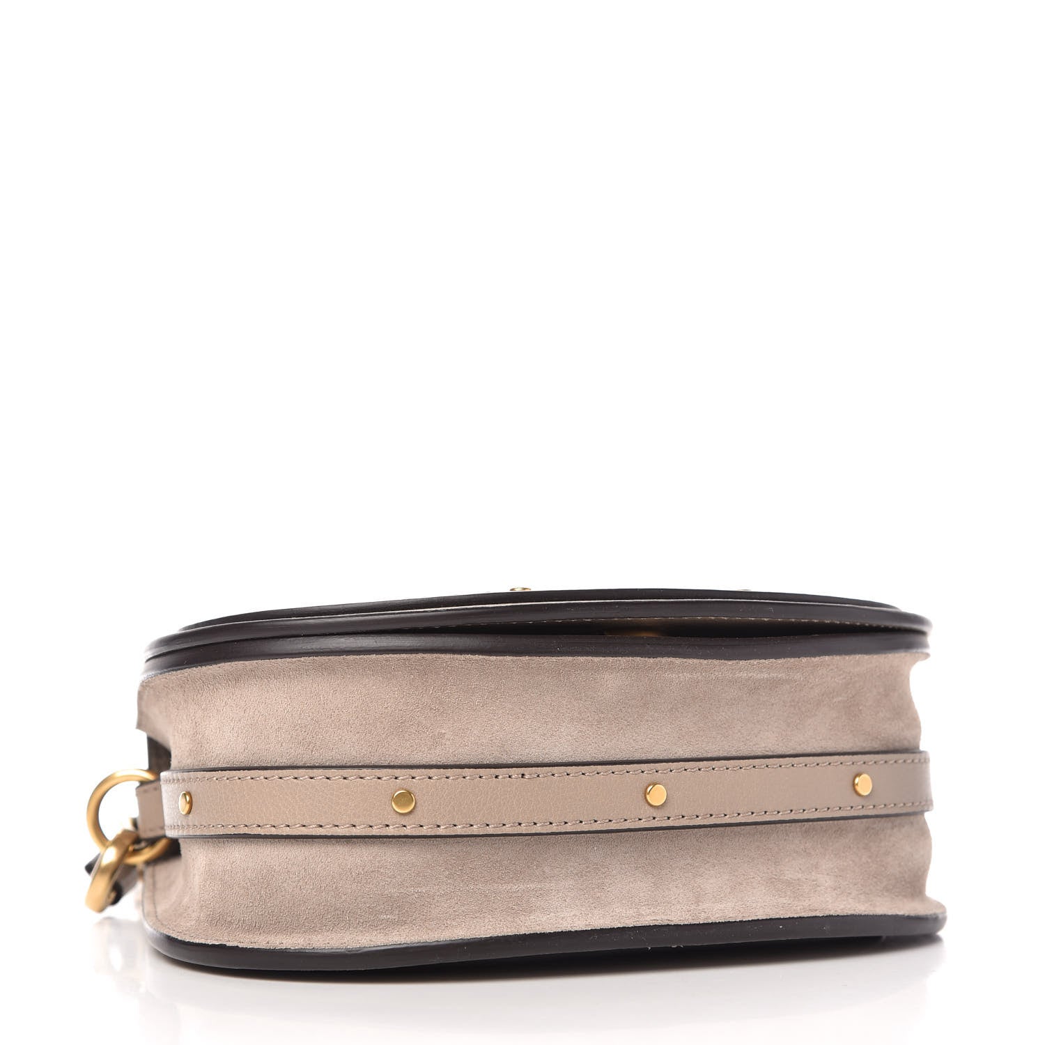 Chloe Calfskin Suede Small Nile Bracelet Bag Motty Grey 4 of 10