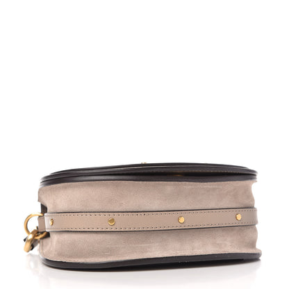 Chloe Calfskin Suede Small Nile Bracelet Bag Motty Grey 4 of 10