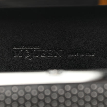 Alexander McQueen Suede Studded Skull Knuckle Box Clutch Black 5 of 7