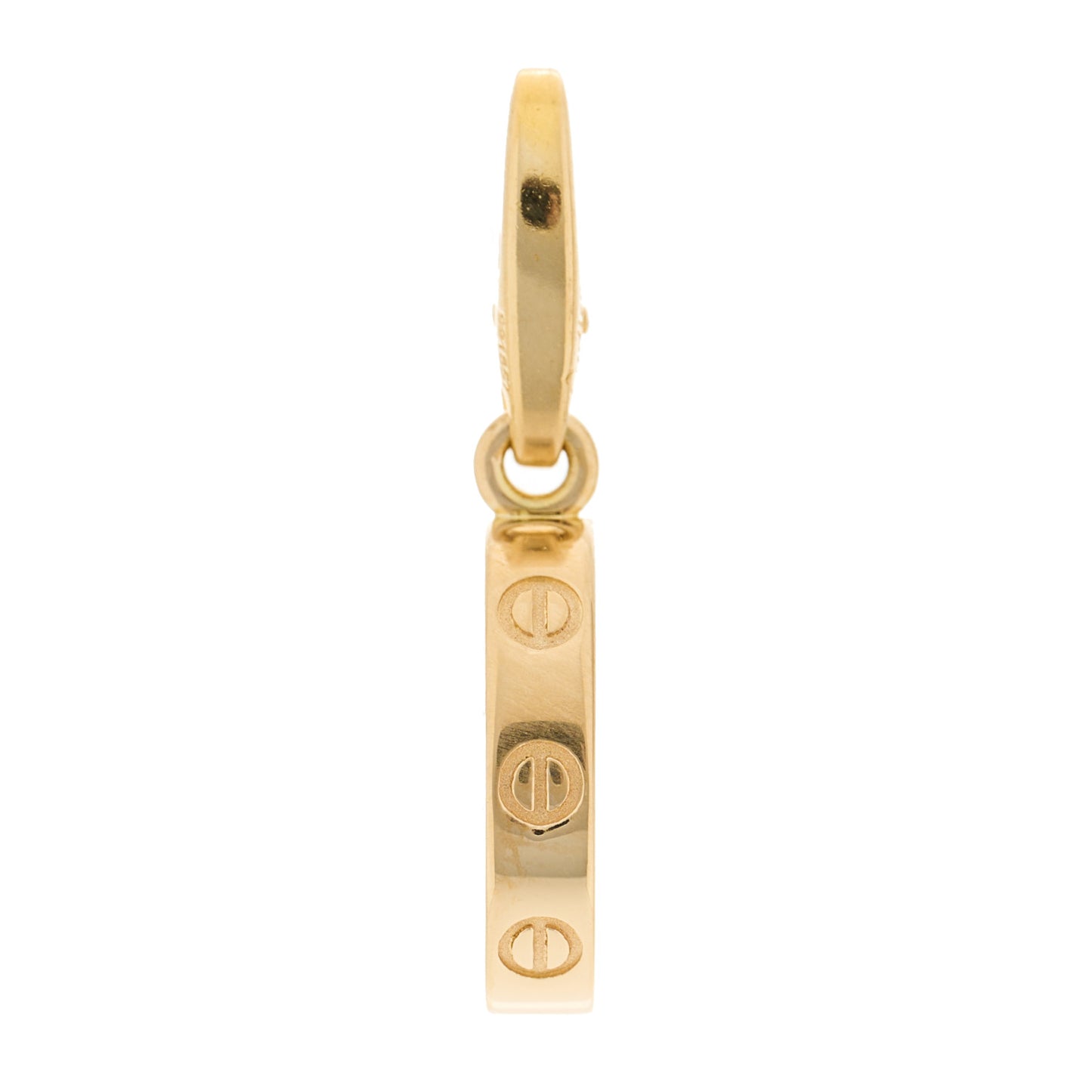 18K Yellow Gold LOVE Ring Charm