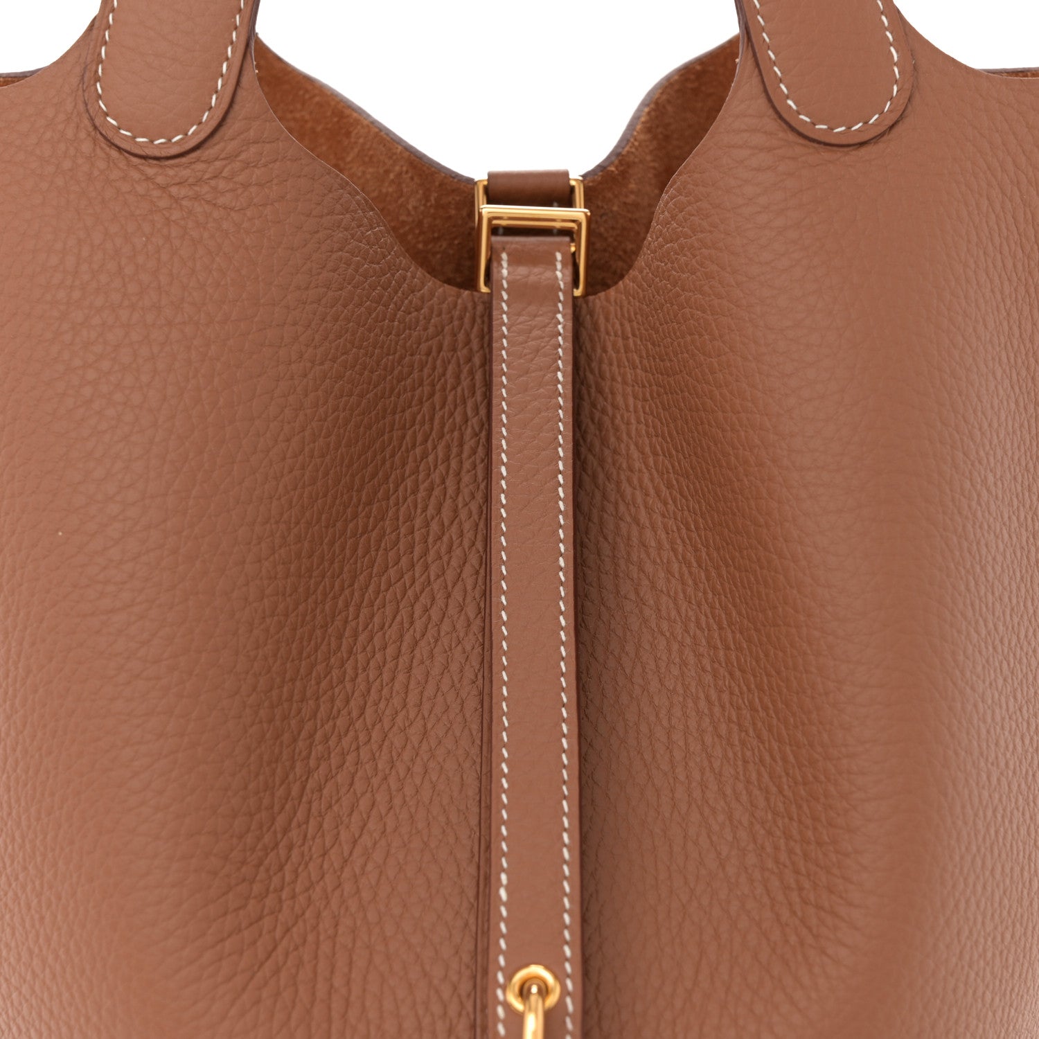 Hermes Taurillon Clemence Picotin Lock 22 MM Gold 8 of 11