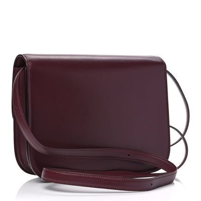 Celine Box Calfskin Medium Classic Box Flap Bag Burgundy 2 of 4
