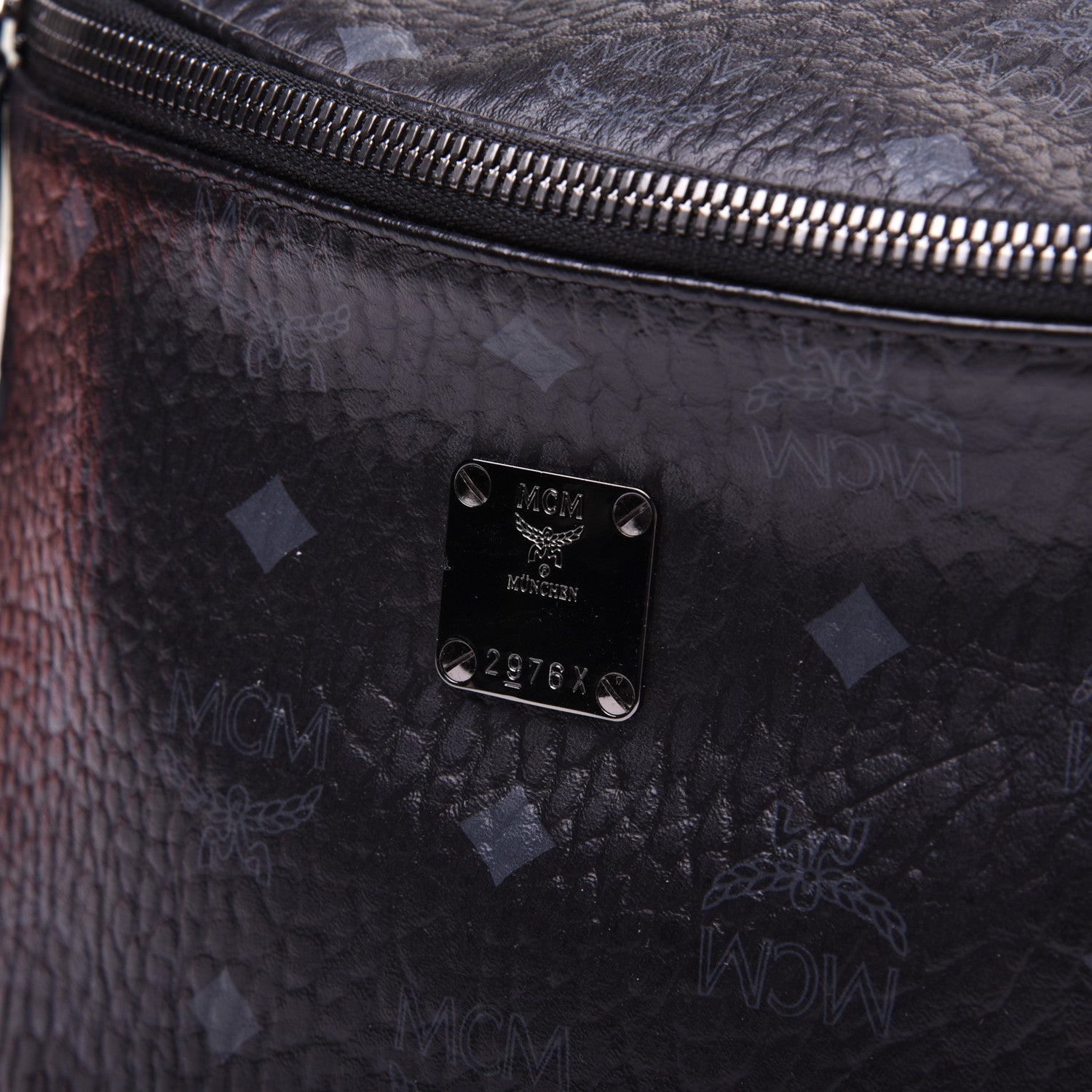 MCM Visetos Stark Belt Bag Black 13 of 15