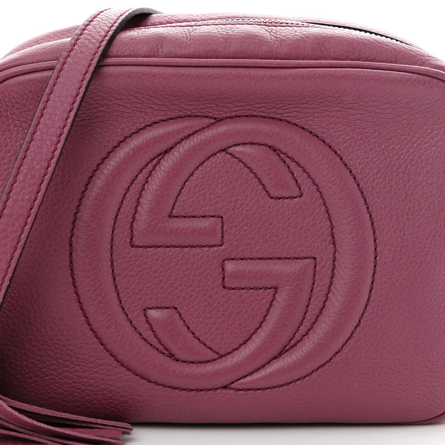 Pebbled Calfskin Small Soho Disco Bag Peonia Flower