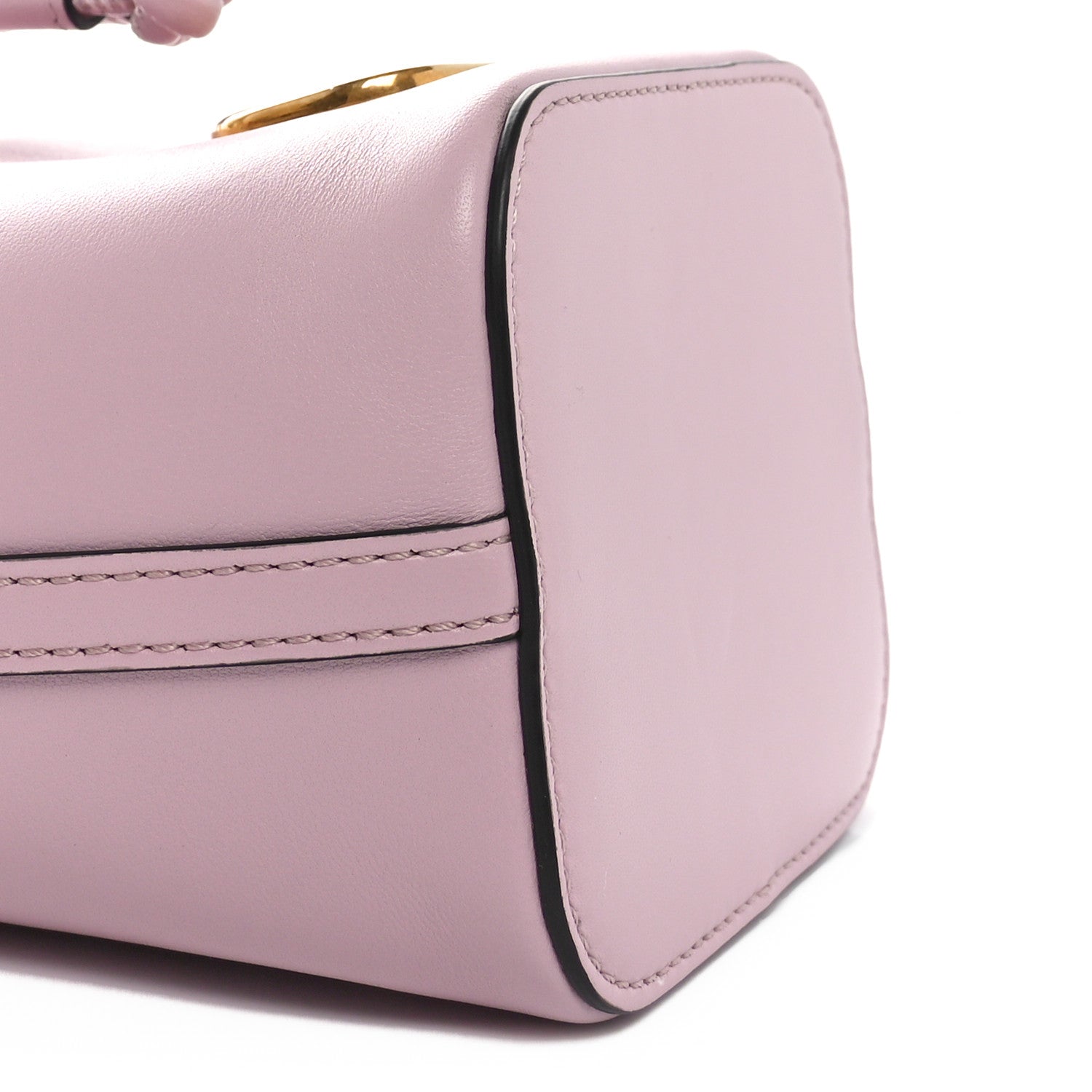 Valentino Garavani Nappa Mini VLogo Signature Bucket Bag Water Lilac 8 of 9
