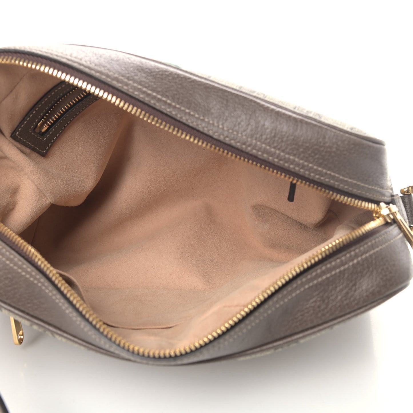 GG Supreme Monogram Web Small Ophidia Shoulder Bag Brown