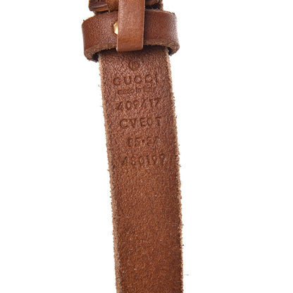 Gucci Faded Calfskin Double G 20mm Belt 85 34 Cuir 4 of 6