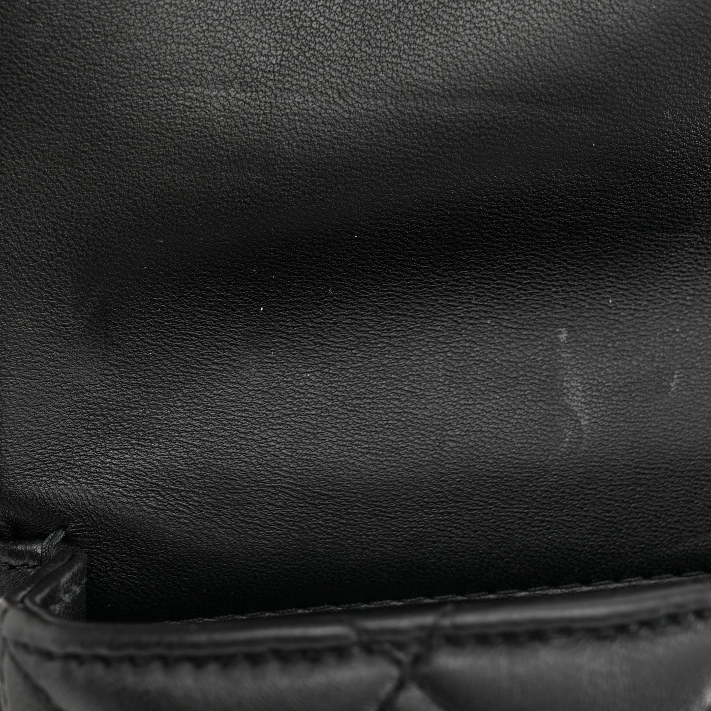 Lambskin Quilted Mini My Precious Waist Bag Black
