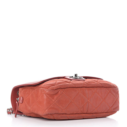 Chanel Iridescent Calfskin Medium In the Mix Flap Red 4 of 17