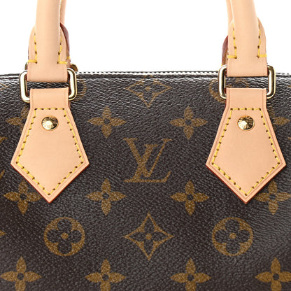 Louis Vuitton Monogram Speedy Bandouliere 20 Black 7 of 9