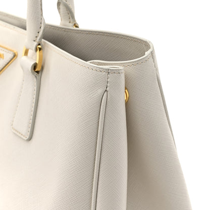 Prada Saffiano Lux Large Galleria Double Zip Tote Talco 12 of 14
