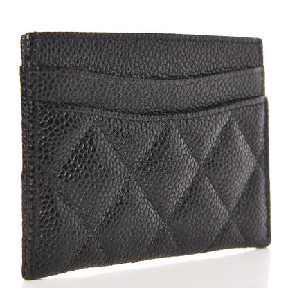 Chanel Caviar Quilted Card Holder Black 3 of 9